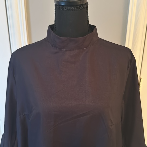 ð€ðŒUNIQUE FLOWER PLUS SIZE DRESS! SWEET BELL SLEEVES! ROOMY!size 1XL NWOT - Picture 3 of 11